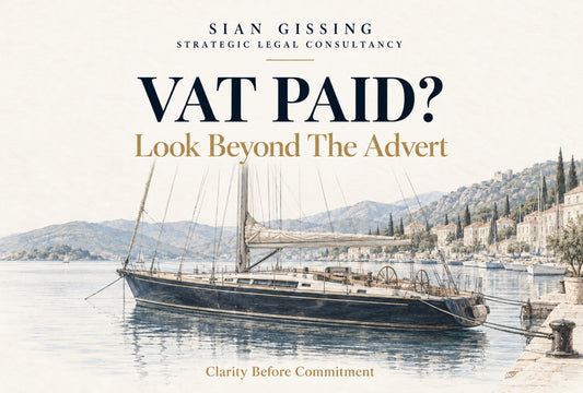 VAT Paid on a Yacht? | Look Beyond The Advert | Case Study