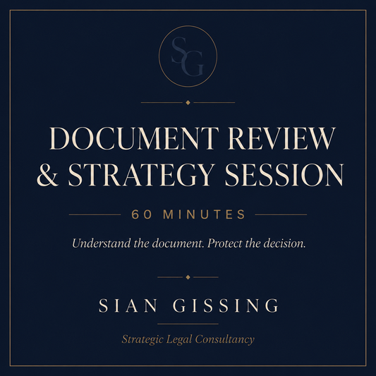 Document Review and Strategy Session