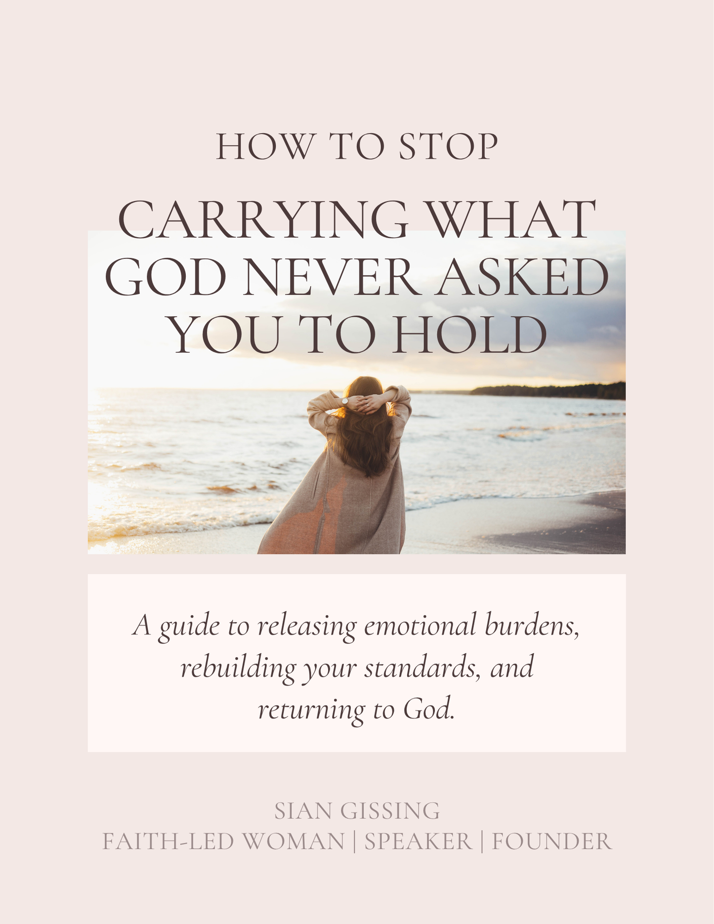 How to Stop Carrying What God Never Asked You to Hold