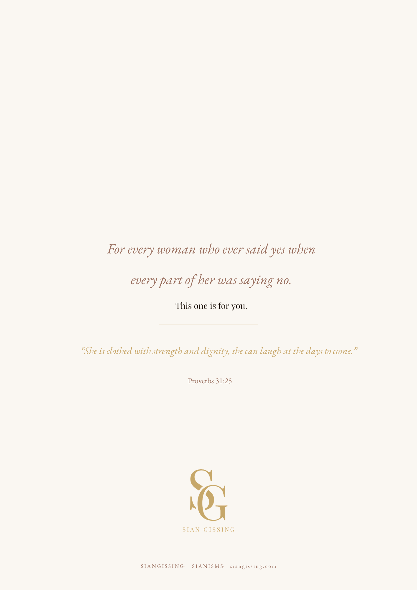 SIANISMS: Respectfully, It's a No From Me — Digital Ebook
